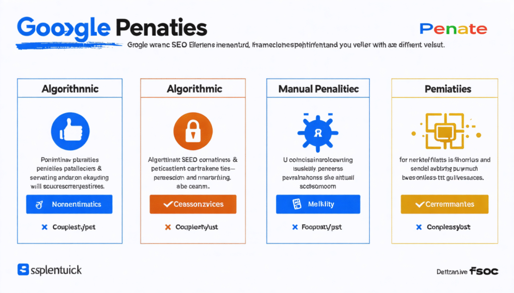 Comprendre les pénalités algorithmiques et manuelles infligées par Google