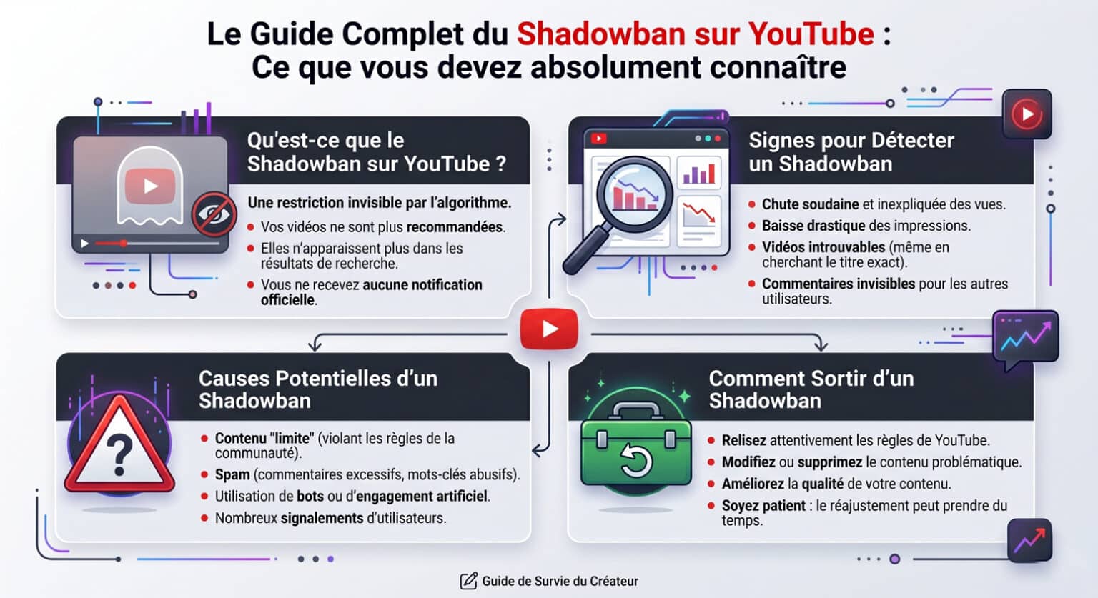 Le guide complet du shadowban sur YouTube : ce que vous devez absolument connaître